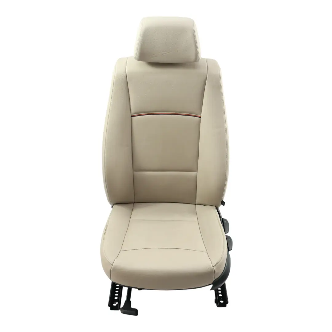 Asiento Delantero Izquierdo Cuero Nevada Oyster Ribete Negro Amarillo para BMW X1 E84 con número de pieza 7324171 BMW X1 E84 Asiento Delantero Izquierdo Cuero Nevada Oyster Ribete Negro Amarillo - SKU 7324171-2 - Número de pieza 7324171