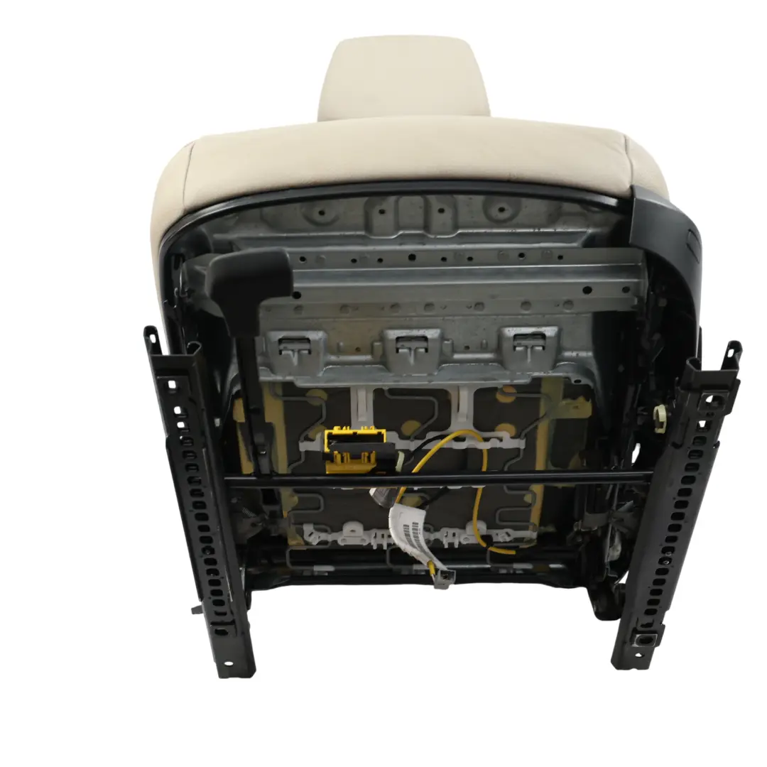 BMW X1 E84 Przedni Lewy Fotel Skóra Nevada Oyster Lamówka Czarno-Żółta - SKU 7324171-2 - Numer Części 7324171