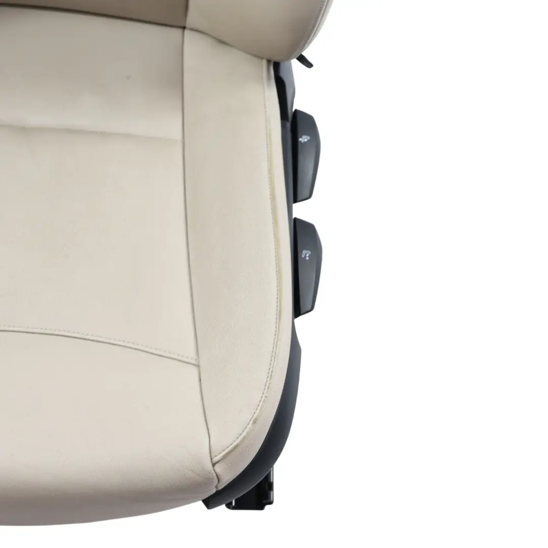 BMW X1 E84 Przedni Lewy Fotel Skóra Nevada Oyster Lamówka Czarno-Żółta - SKU 7324171-2 - Numer Części 7324171