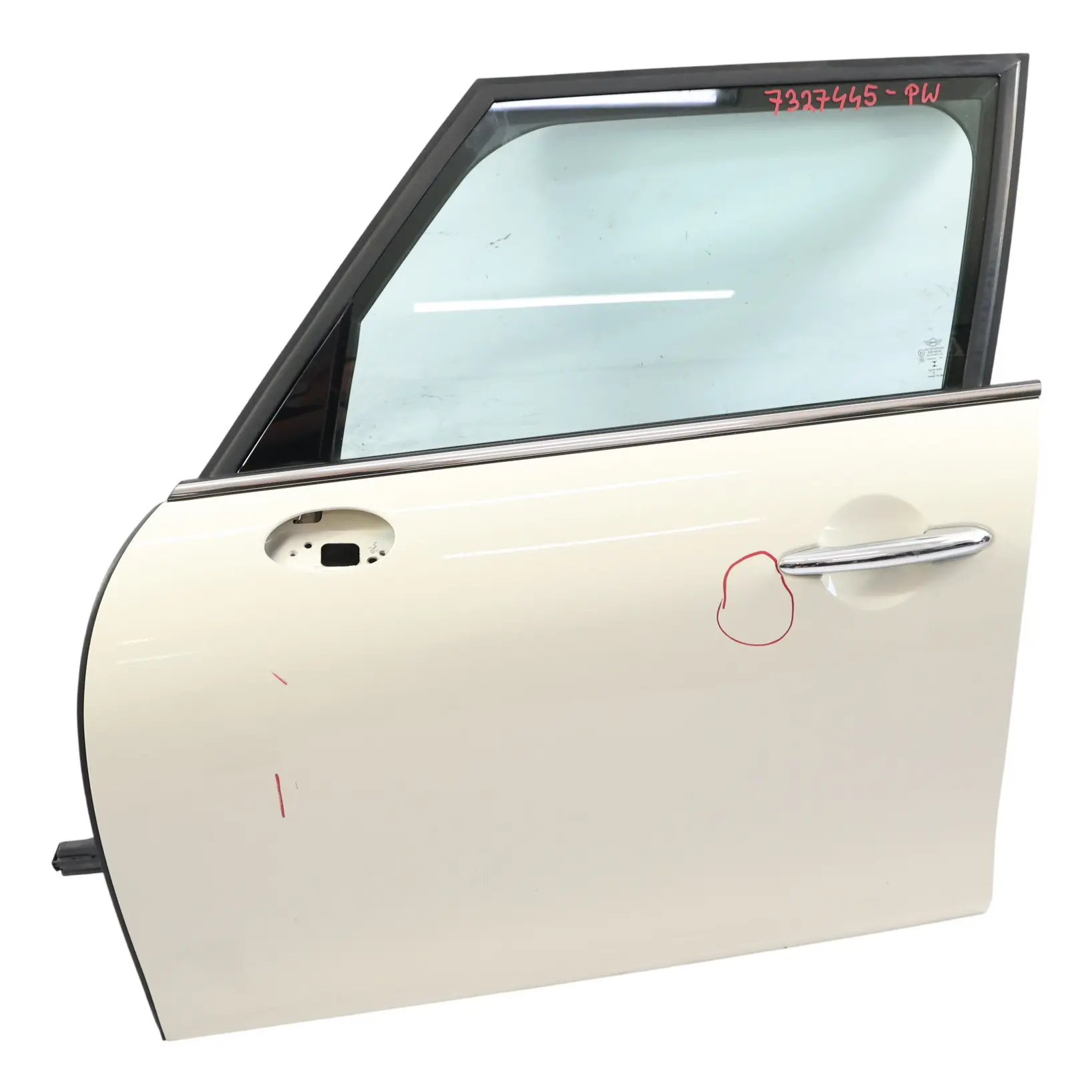 Mini F55 Door Front Left N/S Covering Panel Pepper White - 850