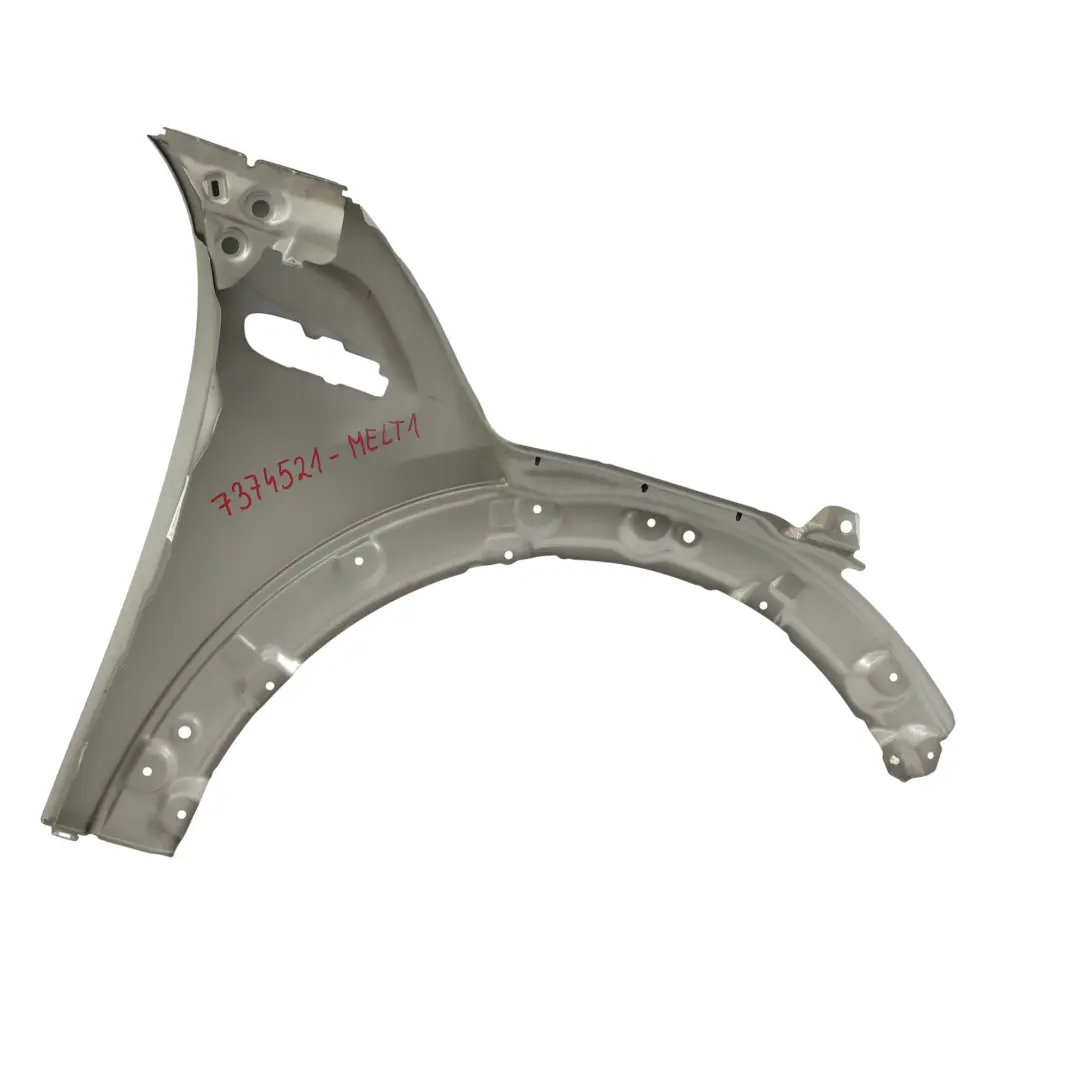 Side Wing Panel Front Left N/S Melting Silver Metallic - C2K to Mini F55 F56 F57 with Part number 7374521 Mini F55 F56 F57 Side Wing Panel Front Left N/S Melting Silver Metallic - C2K - SKU 7374521-MELT1 - Part number 7374521