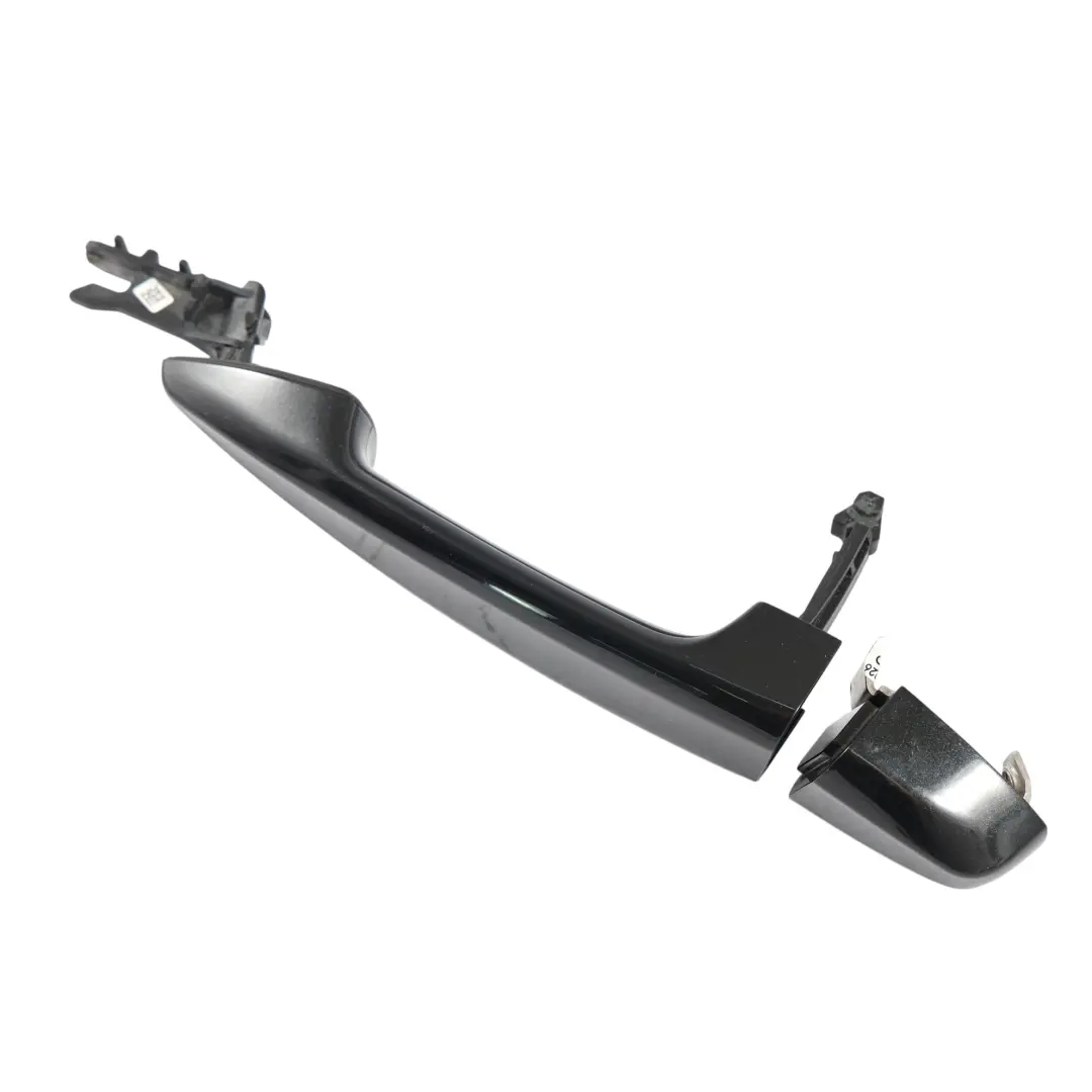 BMW X5 F15 F45 F46 Rear Door Grab Handle Outside Left N/S Black Sapphire - 475 - SKU 7396305-BS1 - Part number 7396305