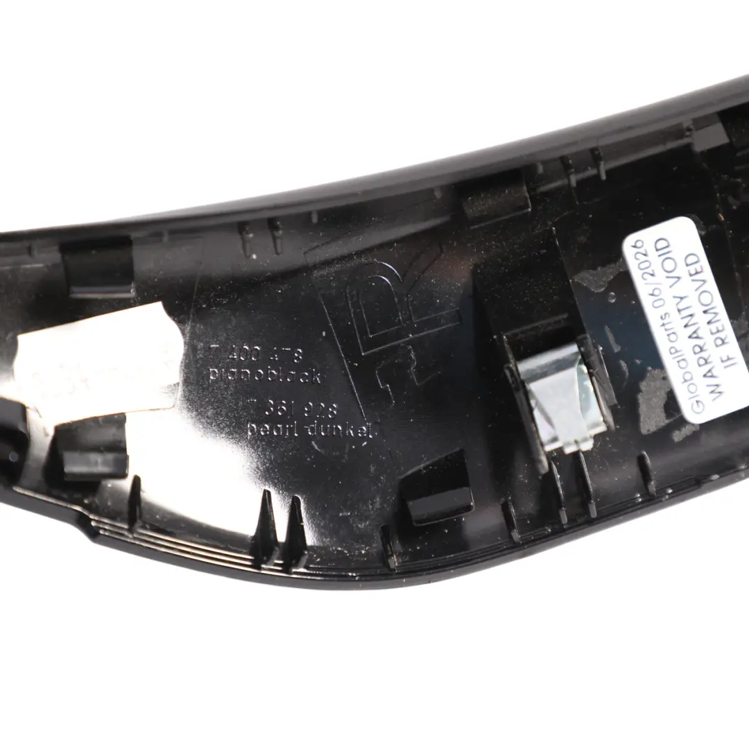 BMW F20 F21 F22 LCI Interior Door Pull Cover Right O/S Piano Black - SKU 7400478-1 - Part number 7400478