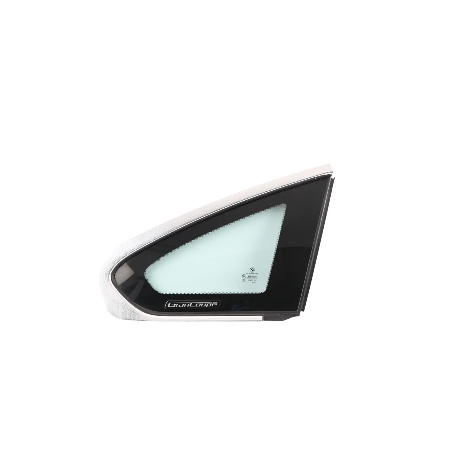 BMW F36 Quarter Side Window Glass Chrome Strip Rear Right O/S AS2 7412020
