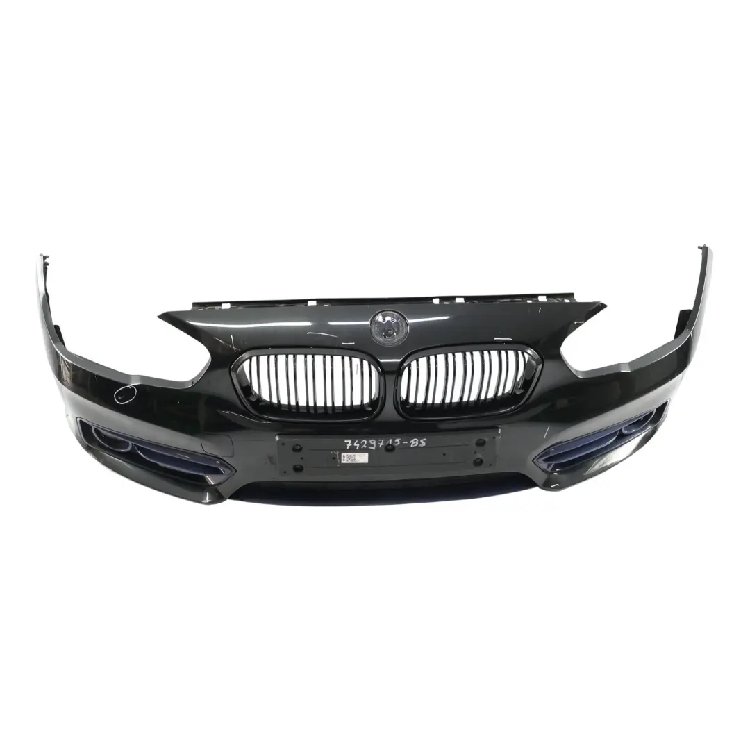 Front Bumper Trim Panel Cover Black Sapphire Metallic - 475 to BMW F20 F21 LCI with Part number 7429715 BMW F20 F21 LCI Front Bumper Trim Panel Cover Black Sapphire Metallic - 475 - SKU 7429715-BS - Part number 7429715