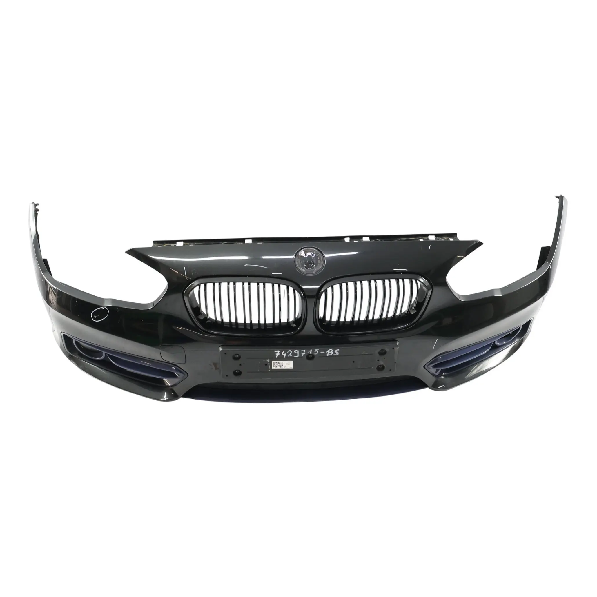 BMW F20 F21 LCI Front Bumper Trim Panel Cover Black Sapphire Metallic - 475
