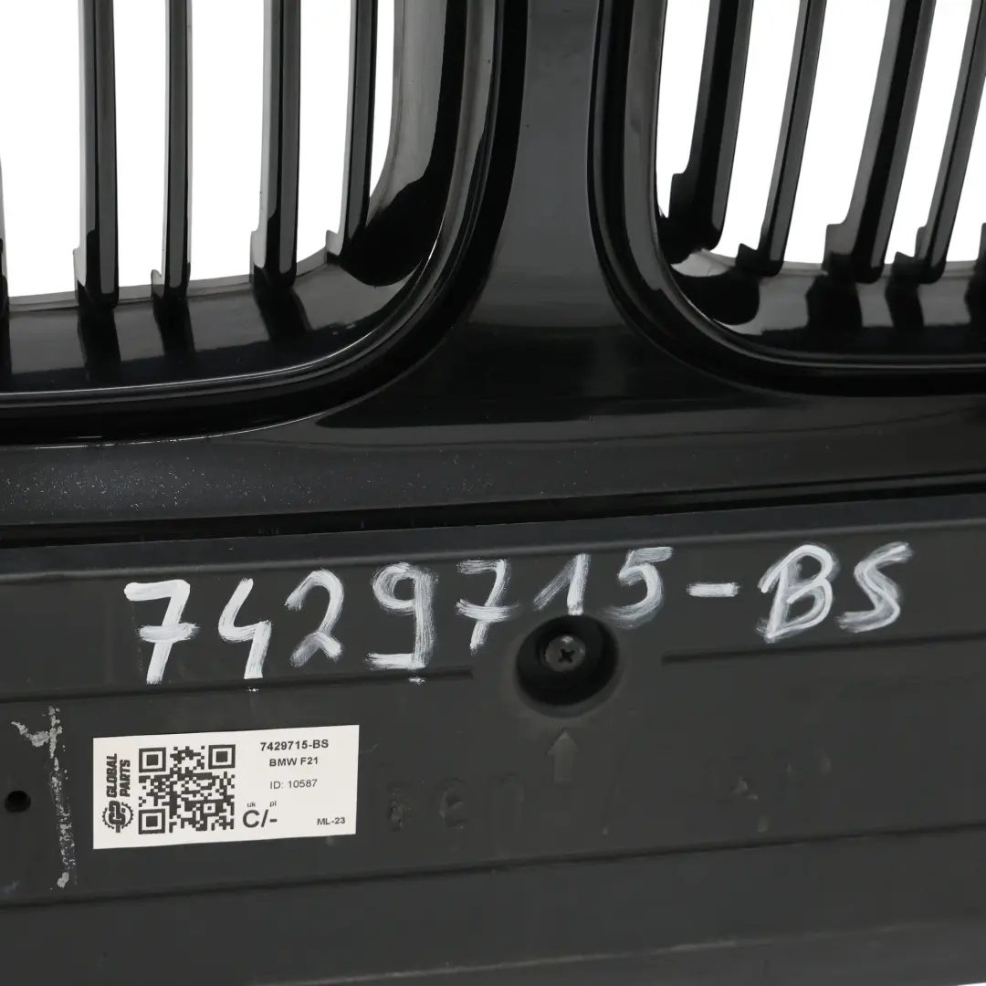 Front Bumper Trim Panel Cover Black Sapphire Metallic - 475 to BMW F20 F21 LCI with Part number 7429715 BMW F20 F21 LCI Front Bumper Trim Panel Cover Black Sapphire Metallic - 475 - SKU 7429715-BS - Part number 7429715