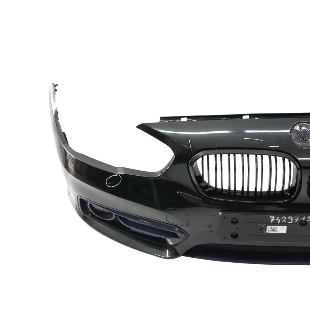 Front Bumper Trim Panel Cover Black Sapphire Metallic - 475 to BMW F20 F21 LCI with Part number 7429715 BMW F20 F21 LCI Front Bumper Trim Panel Cover Black Sapphire Metallic - 475 - SKU 7429715-BS - Part number 7429715