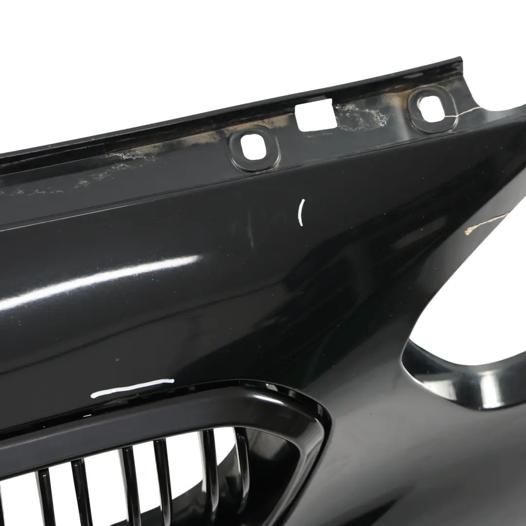 BMW F20 F21 LCI Front Bumper Trim Panel Cover Black Sapphire Metallic - 475 - SKU 7429715-BS - Part number 7429715