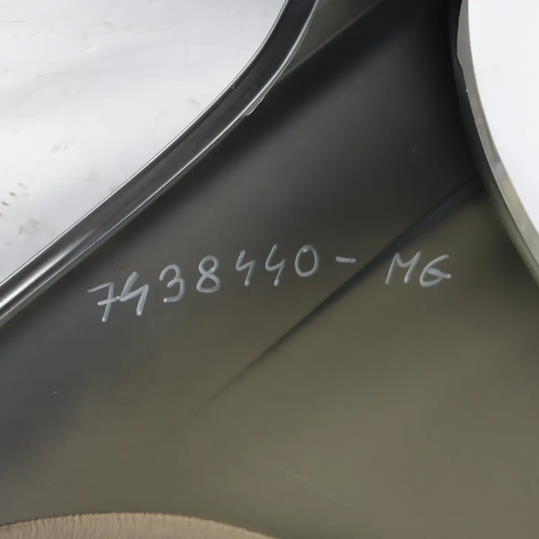 BMW F30 F31 Guardabarros lateral derecho delantero Mineralgrau - B39 - SKU 7438440-MG - Número de pieza 7438440