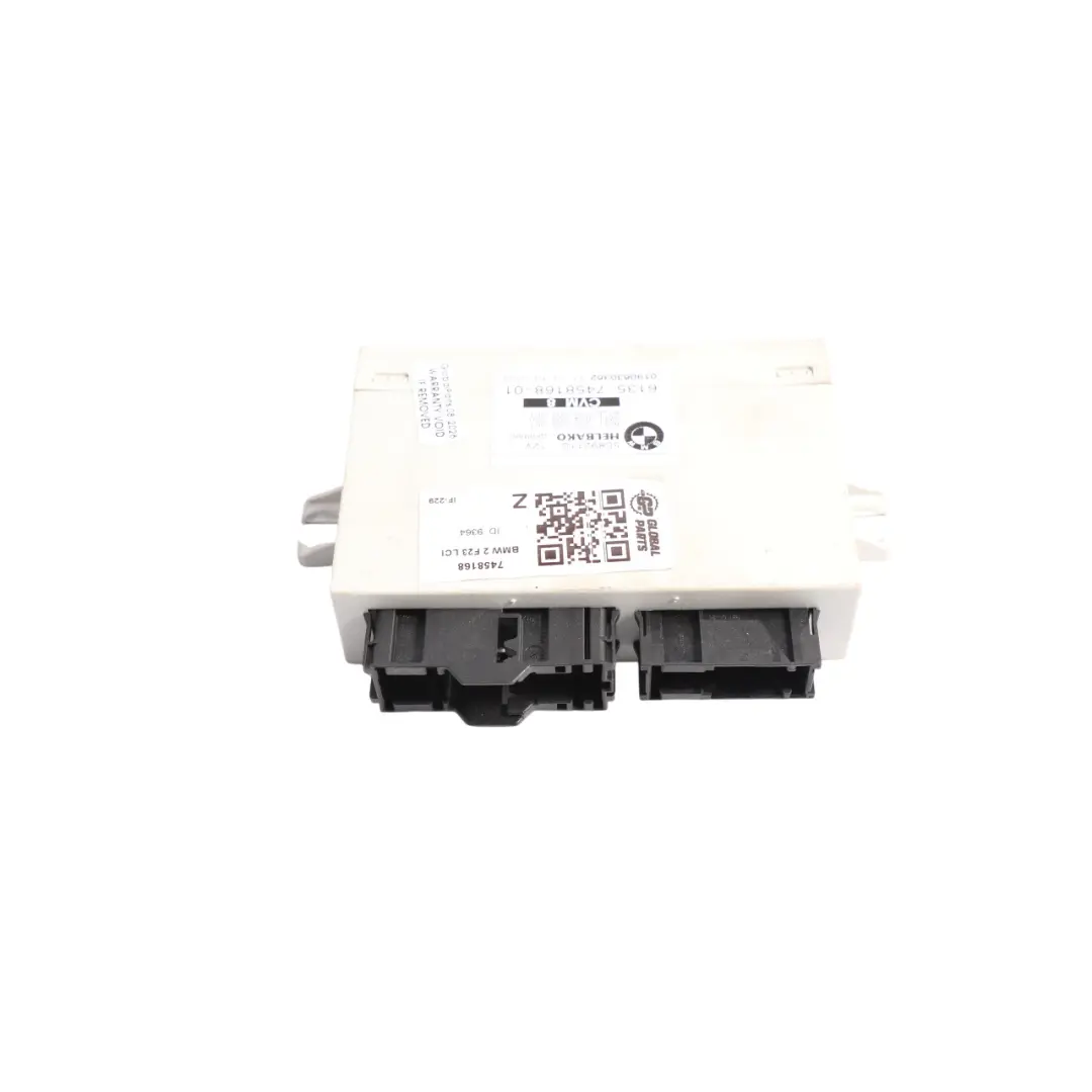 Folding Roof Control Module Unit ECU to BMW F23 F23 LCI Convertible with Part number 7458168 BMW F23 F23 LCI Convertible Folding Roof Control Module Unit ECU - SKU 7458168 - Part number 7458168