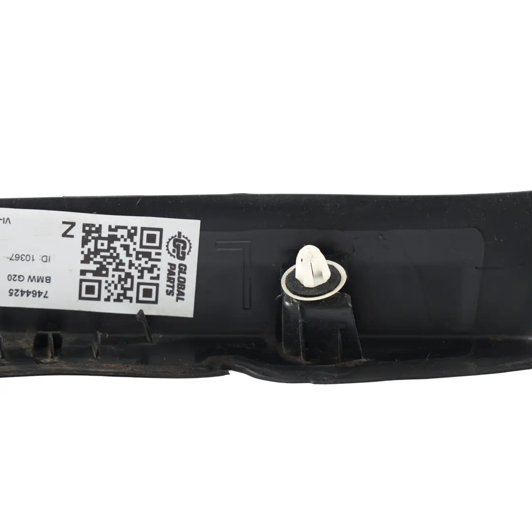 Pannello Copertura Finitura Luce Posteriore Bagagliaio Sinistro per BMW G20 con numero di parte 7464425 BMW G20 Pannello Copertura Finitura Luce Posteriore Bagagliaio Sinistro - SKU 7464425 - Numero di parte 7464425