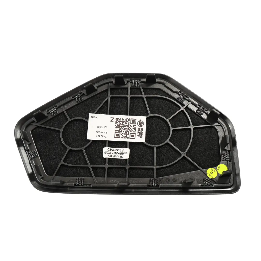 Griglia Copertura Altoparlante Posteriore Sinistra per BMW G20 G20 LCI F44 con numero di parte 7482401 BMW G20 G20 LCI F44 Griglia Copertura Altoparlante Posteriore Sinistra - SKU 7482401 - Numero di parte 7482401
