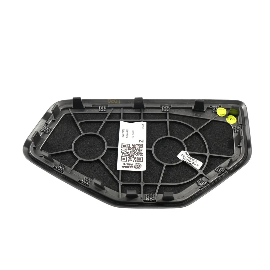 Shelf Speaker Trim Cover Grille Right O/S Harman Kardon to BMW G20 F44 Rear with Part number 7482402 BMW G20 F44 Rear Shelf Speaker Trim Cover Grille Right O/S Harman Kardon - SKU 7482402 - Part number 7482402