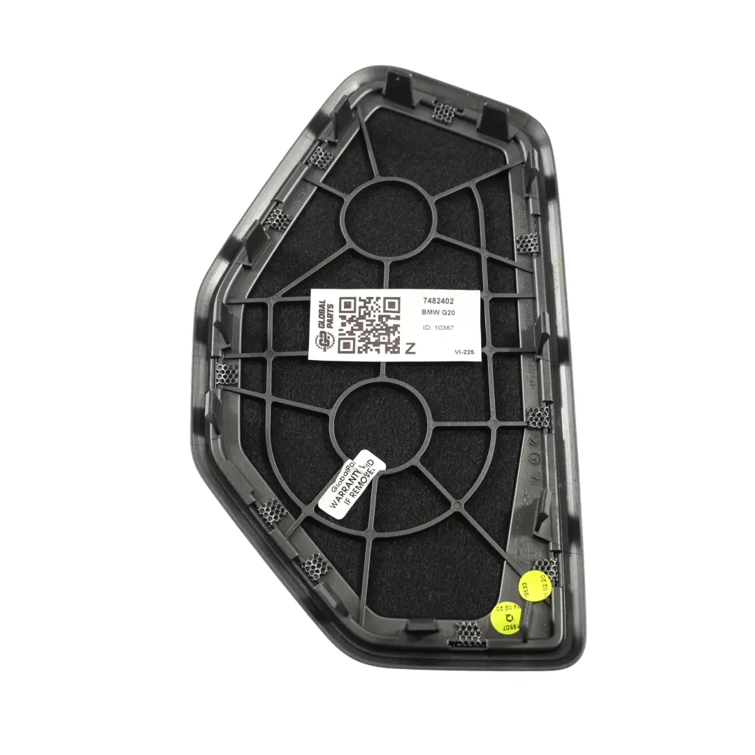 BMW G20 F44 Rear Shelf Speaker Trim Cover Grille Right O/S Harman Kardon - SKU 7482402 - Part number 7482402