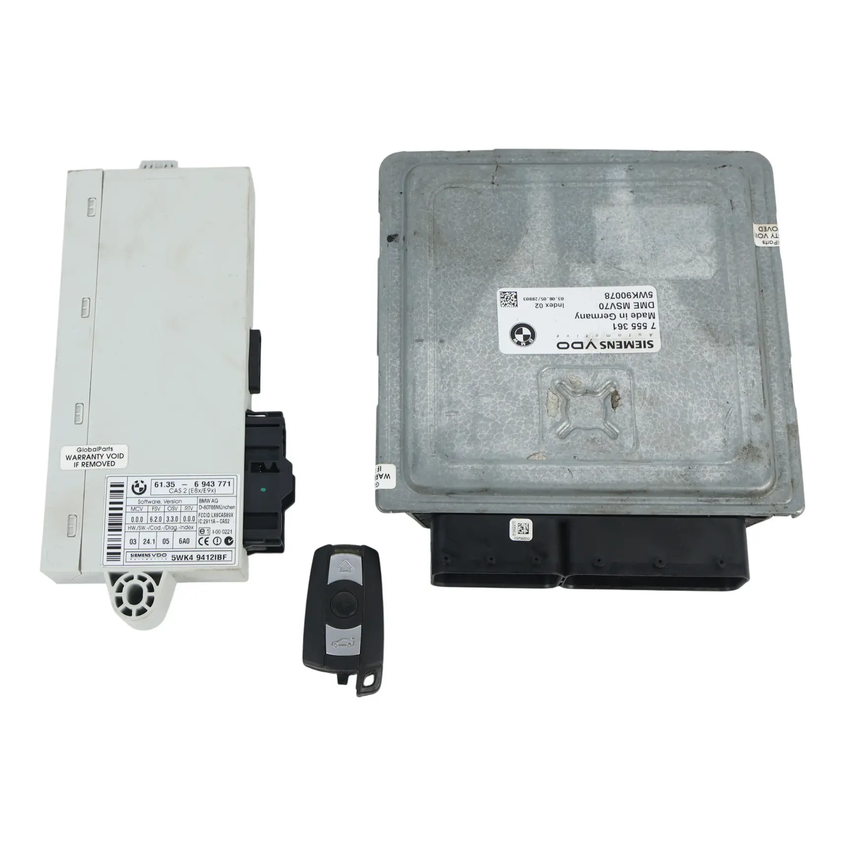 BMW E91 325i N52 ECU 218HP Automático 2.5 Gasolina 7555361 KIT