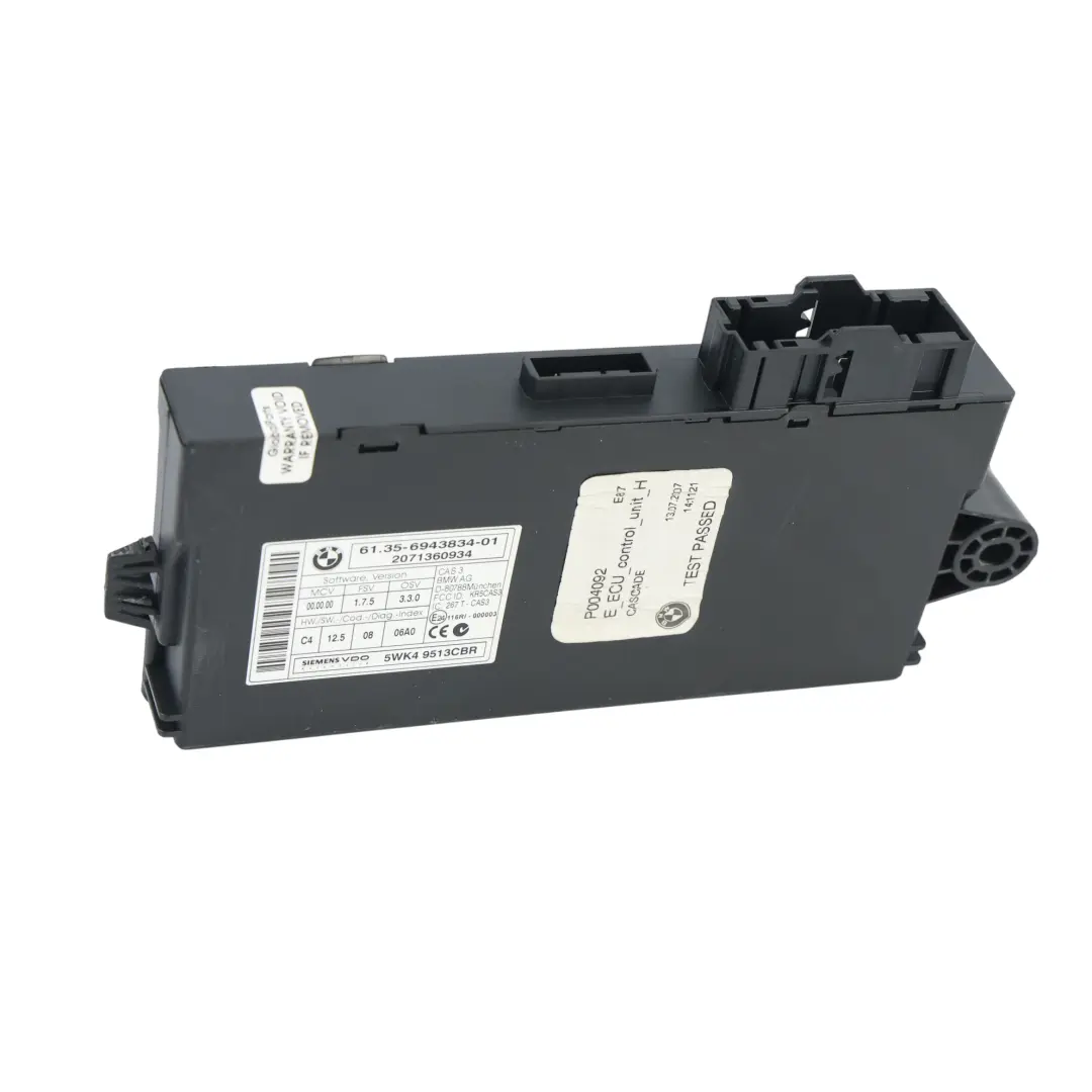 BMW E87 E90 N45 116i 316i Gasolina ECU Kit DME CAS 3 Clave Manual - SKU 7557809-10 - Número de pieza 7557809