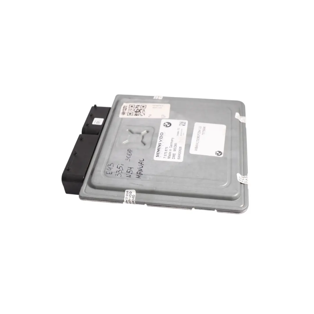 BMW E90 E91 E93 335i N54 306HP Engine Control Unit Module ECU Manual - SKU 7575875-4 - Part number 7575875