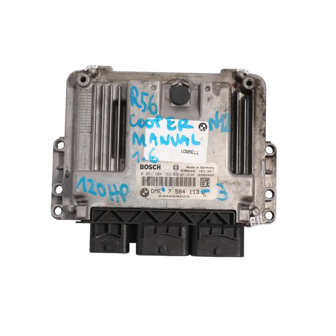 Mini Cooper S R55 R56 1.6 N12 174HP ECU DME Kit CAS3 Key Manual - SKU 7584113-3 - Part number 7584113