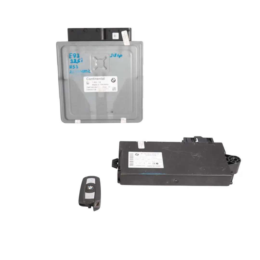 BMW E60 E90 E91 325i 525i N53 218HP ECU DME Kit CAS3 Key Automatic - SKU 7602118-3 - Part number 7602118