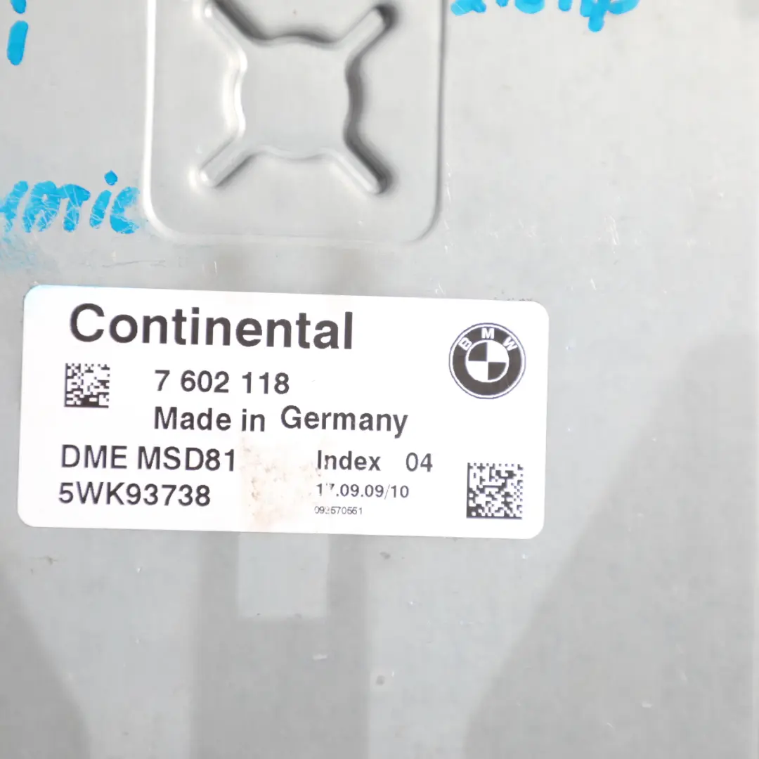 BMW E60 E90 E91 325i 525i N53 218HP ECU DME Kit CAS3 Key Automatic - SKU 7602118-3 - Part number 7602118