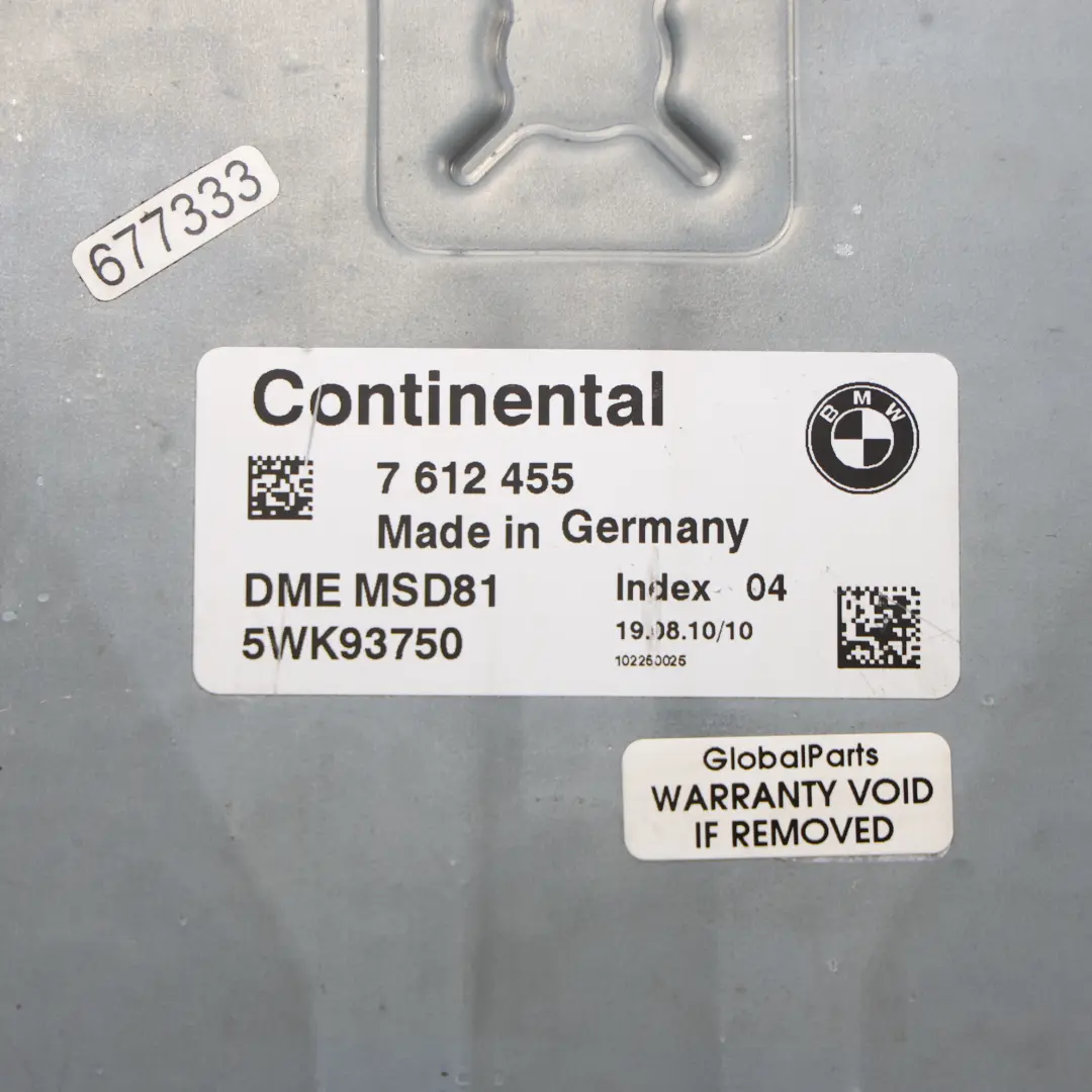 BMW E90 E91 E92 E93 LCI 330i N53 272HP ECU DME Kit CAS3 Key Manual - SKU 7612455-4 - Part number 7612455