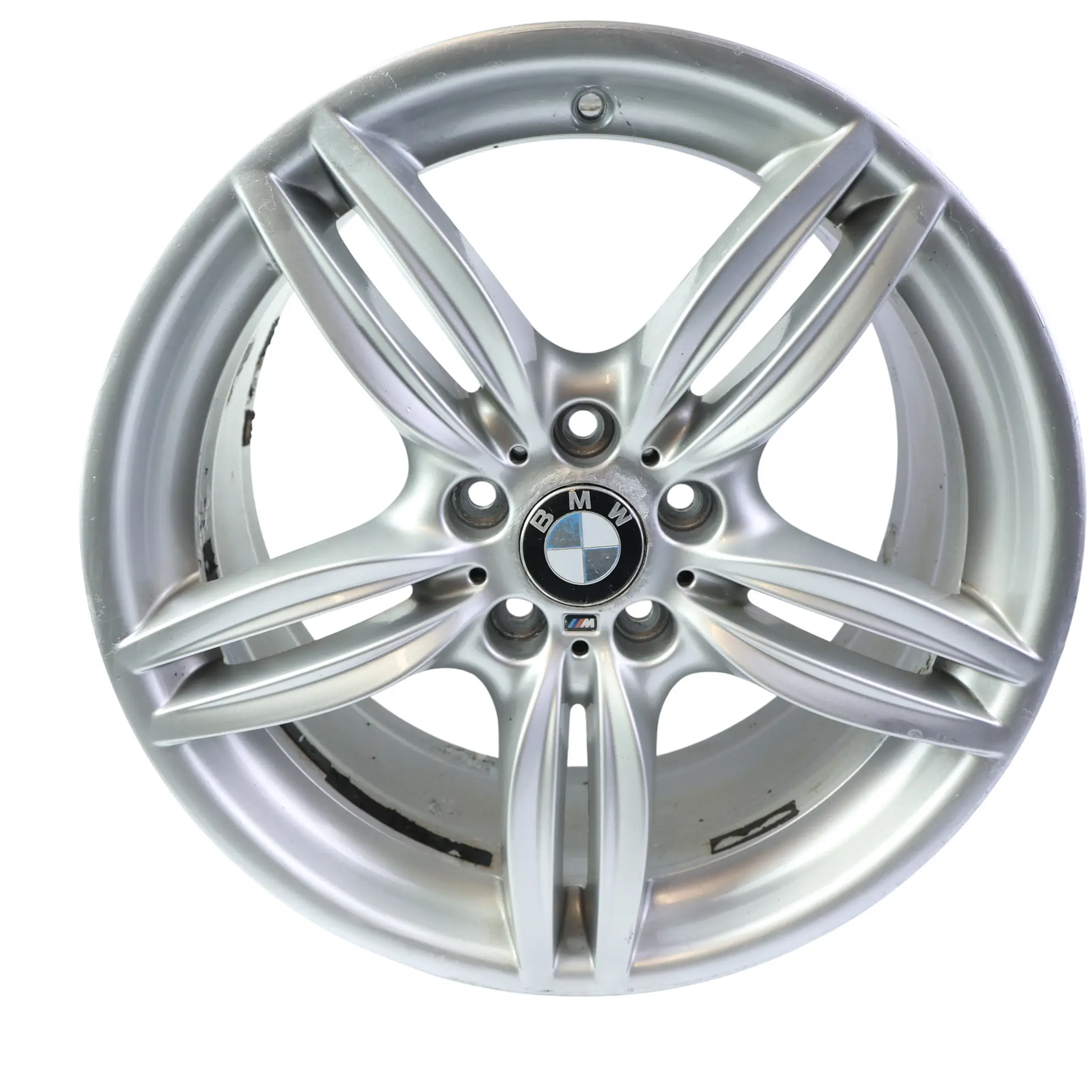 BMW F10 F12 Silver Rear Wheel Alloy Rim M Double Spoke 351 9J 19" ET:44 7842653
