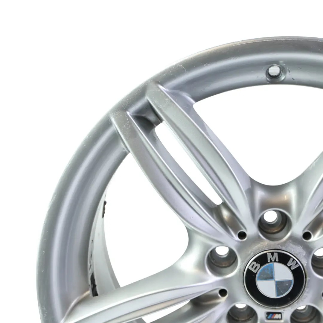 BMW F10 F12 Silver Rear Wheel Alloy Rim M Double Spoke 351 9J 19" ET:44 - SKU 7842653-10 - Part number 7842653