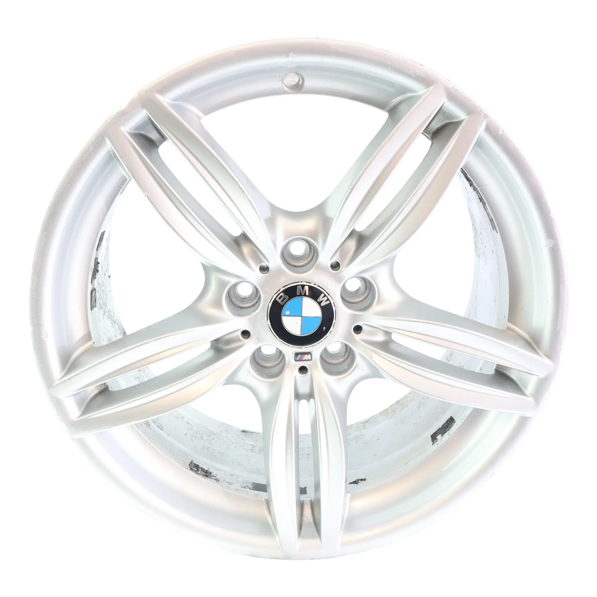 BMW F10 F12 Wheel Rim Alloy Rear M Double Spoke 351 Silver 9J 19" ET:44 7842653