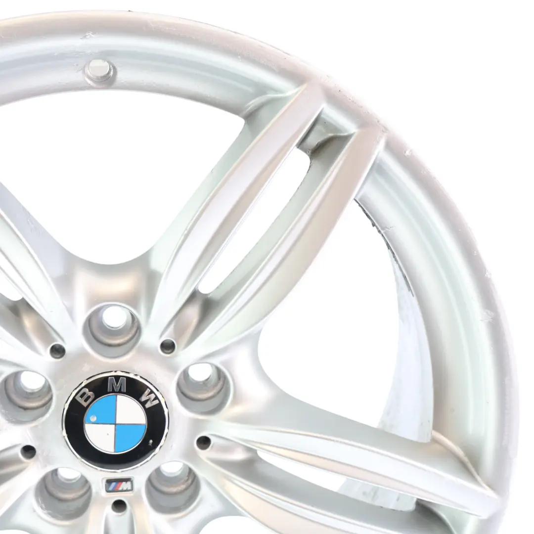 Rim Alloy Rear M Double Spoke 351 Silver 9J 19" ET:44 to BMW F10 F12 Wheel with Part number 7842653 BMW F10 F12 Wheel Rim Alloy Rear M Double Spoke 351 Silver 9J 19" ET:44 - SKU 7842653-11 - Part number 7842653