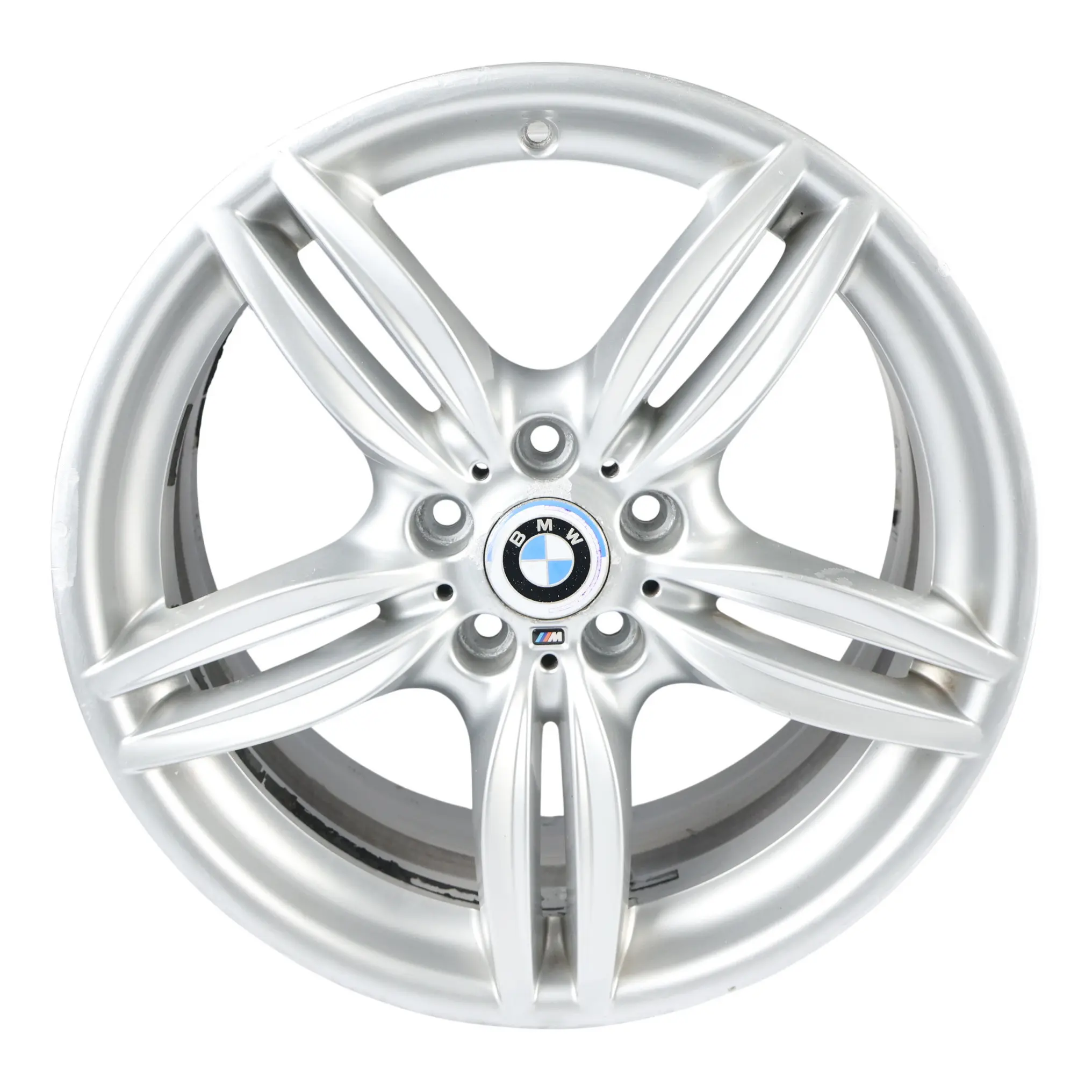 BMW F10 F12 Silver Rear Wheel Alloy Rim M Double Spoke 351 9J 19" ET:44 7842653
