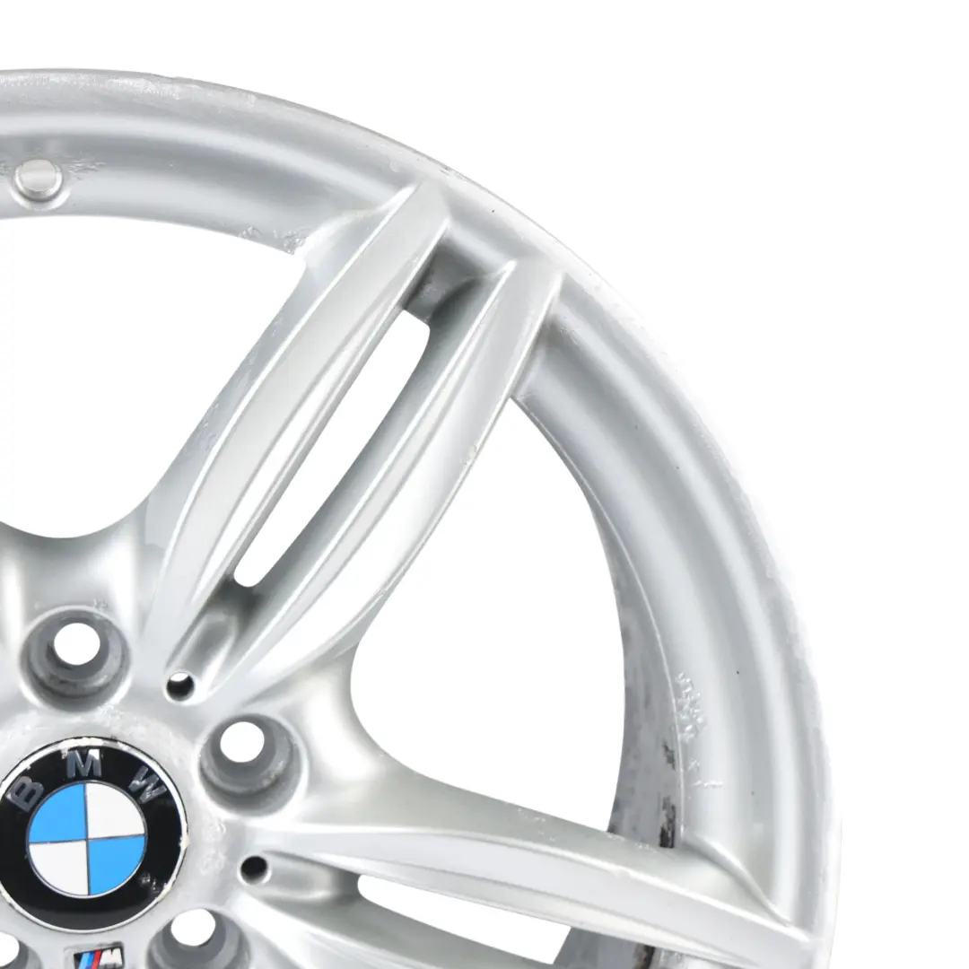 Alloy Rim M Double Spoke 351 Silver 9J 19" ET:44 to BMW F10 F12 Rear Wheel with Part number 7842653 BMW F10 F12 Rear Wheel Alloy Rim M Double Spoke 351 Silver 9J 19" ET:44 - SKU 7842653-7 - Part number 7842653