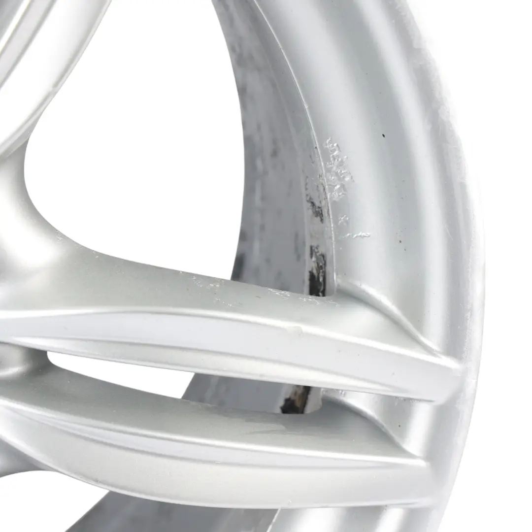 Alloy Rim M Double Spoke 351 Silver 9J 19" ET:44 to BMW F10 F12 Rear Wheel with Part number 7842653 BMW F10 F12 Rear Wheel Alloy Rim M Double Spoke 351 Silver 9J 19" ET:44 - SKU 7842653-7 - Part number 7842653