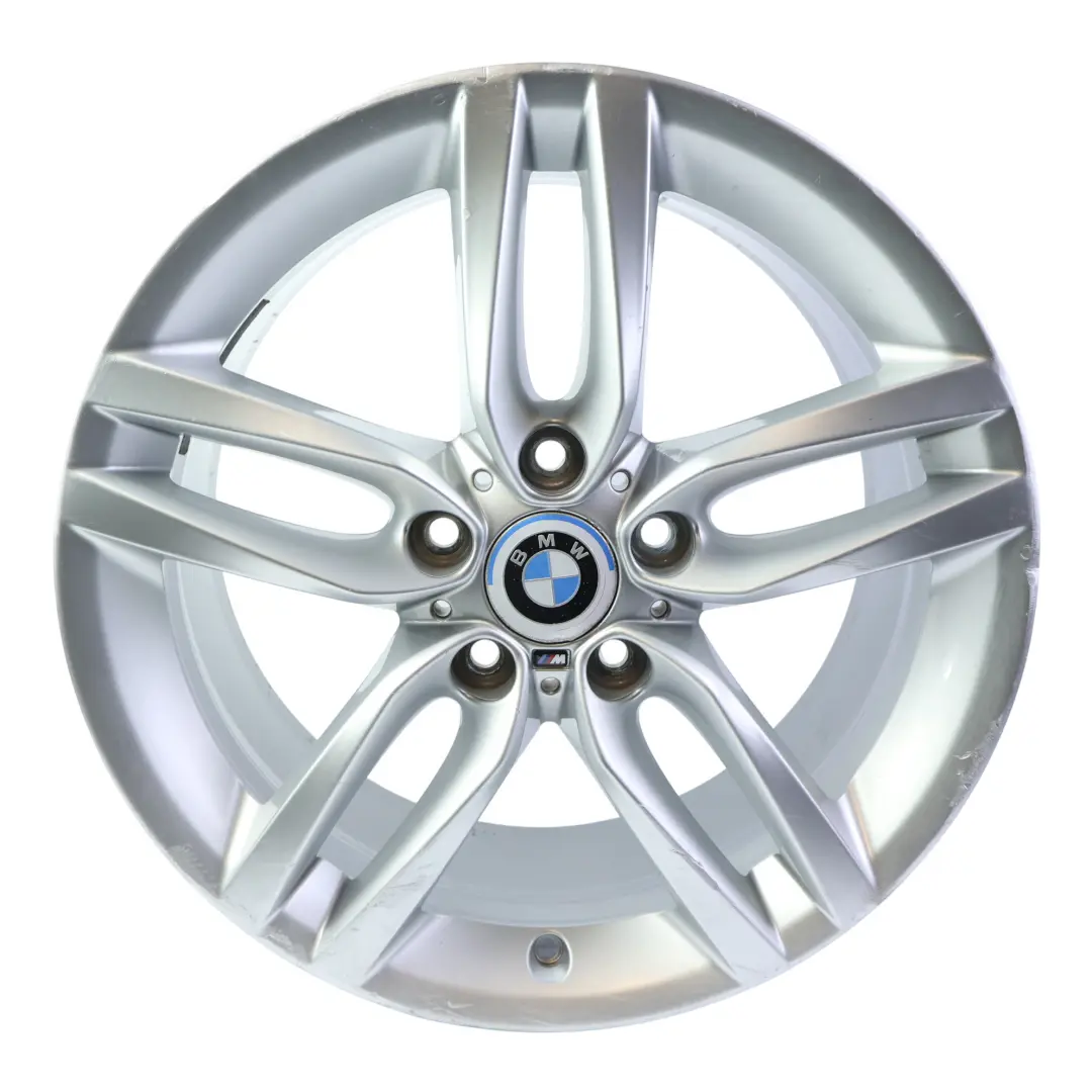 BMW F20 F21 Rear Silver Alloy Wheel Rim 18" 8J ET:52 M Double Spoke 461 - SKU 7846785-1 - Part number 7846785