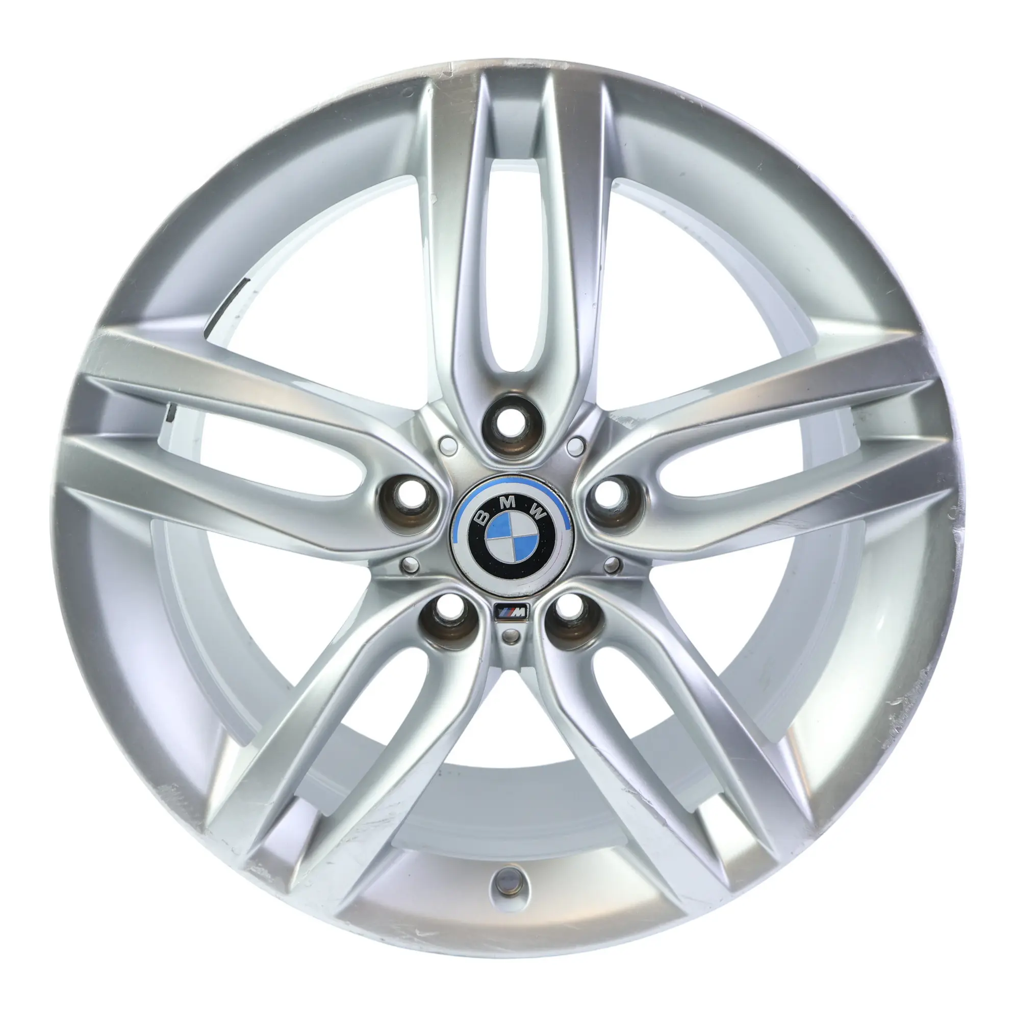 BMW F20 F21 Rear Silver Alloy Wheel Rim 18" 8J ET:52 M Double Spoke 461 7846785