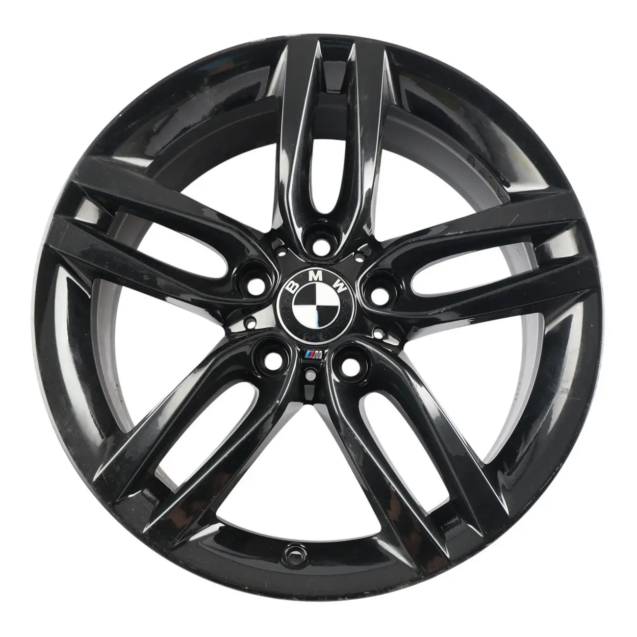 BMW F20 F21 Rear Black Alloy Wheel Rim 18" ET:52 8J M Double Spoke 461 7846785