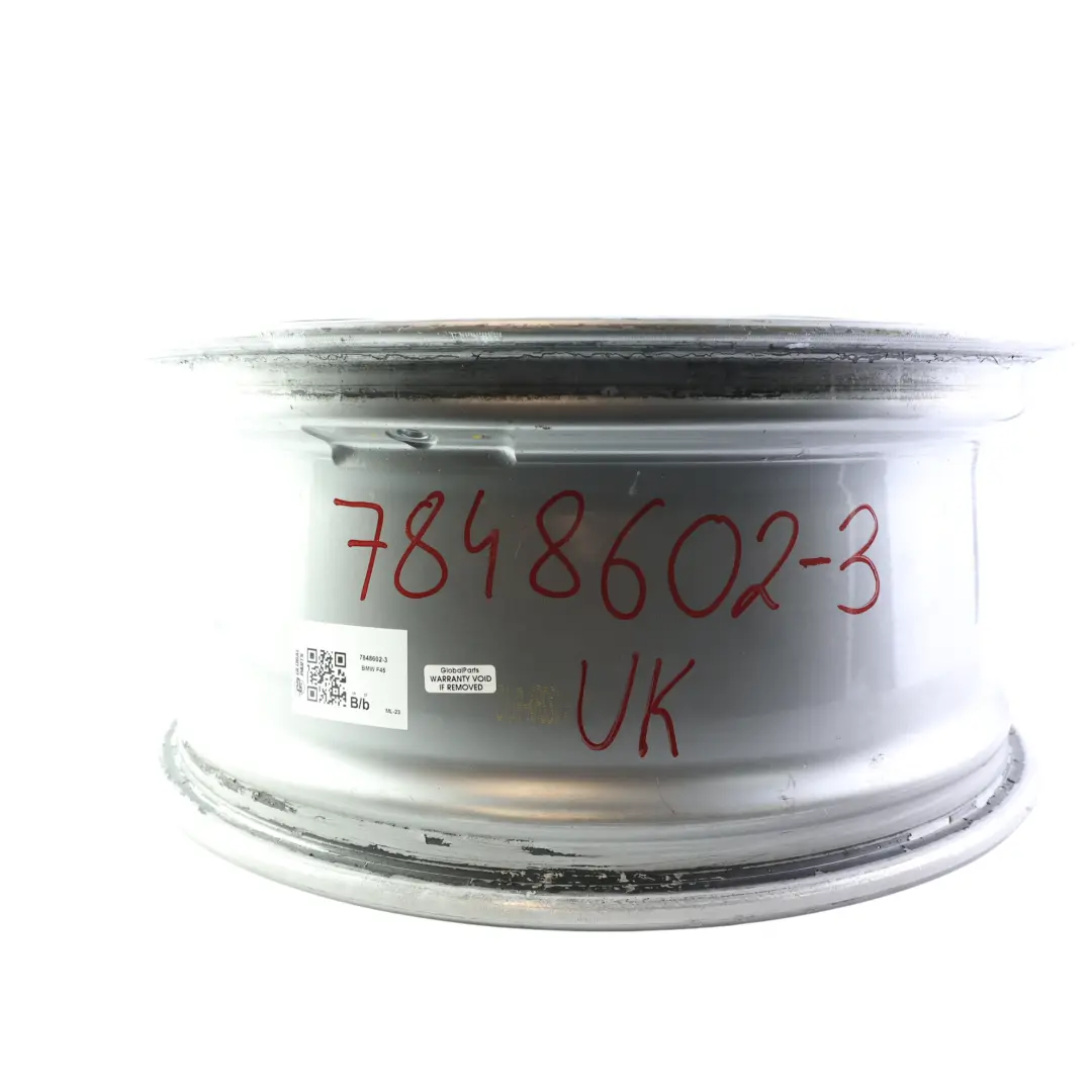 Ferric Grey Alloy Wheel Rim 18" M Double Spoke 486 ET:57 8J to BMW F45 F46 with Part number 7848602 BMW F45 F46 Ferric Grey Alloy Wheel Rim 18" M Double Spoke 486 ET:57 8J - SKU 7848602-3 - Part number 7848602