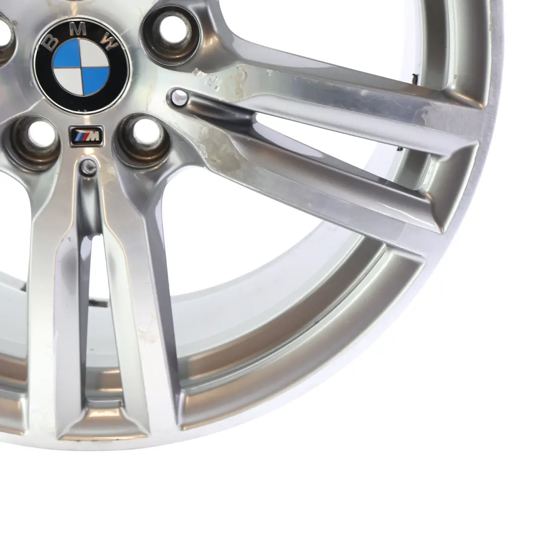 Ferric Grey Alloy Wheel Rim 18" M Double Spoke 486 ET:57 8J to BMW F45 F46 with Part number 7848602 BMW F45 F46 Ferric Grey Alloy Wheel Rim 18" M Double Spoke 486 ET:57 8J - SKU 7848602-3 - Part number 7848602