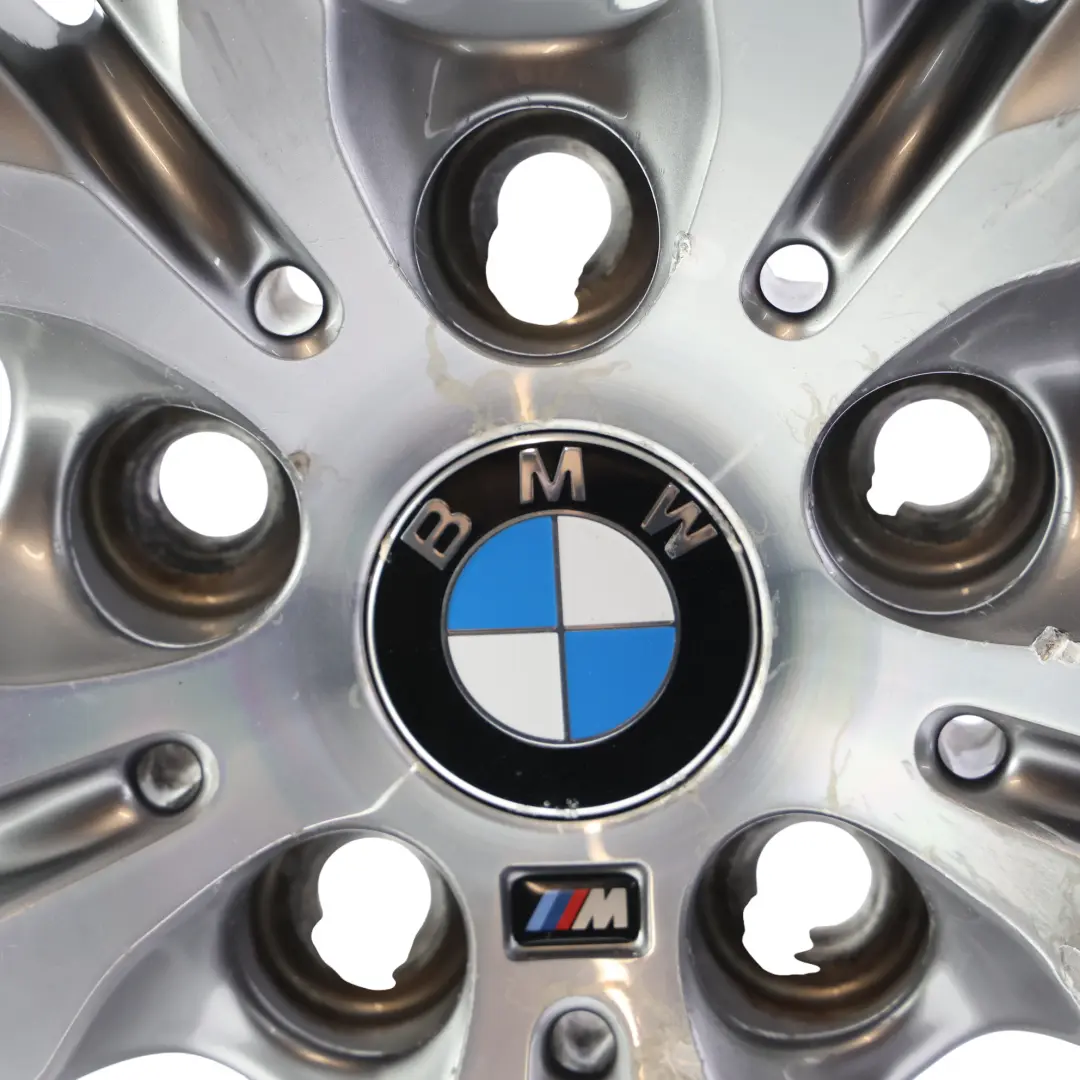 Ferric Grey Alloy Wheel Rim 18" M Double Spoke 486 ET:57 8J to BMW F45 F46 with Part number 7848602 BMW F45 F46 Ferric Grey Alloy Wheel Rim 18" M Double Spoke 486 ET:57 8J - SKU 7848602-3 - Part number 7848602