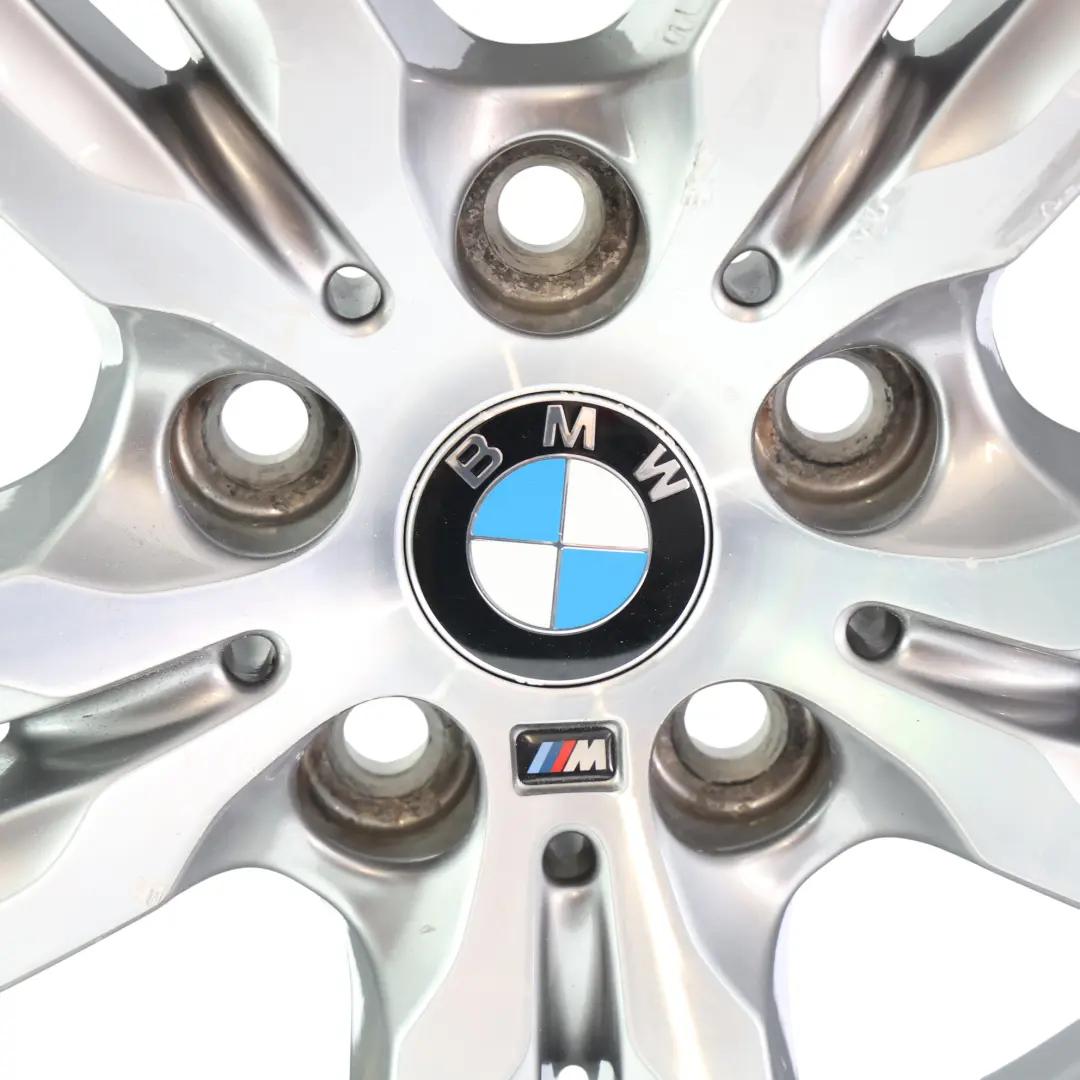 Rim BMW F45 F46 Ferric Grey Alloy 18" M Double Spoke 486 ET:57 8J to Wheel with Part number 7848602 Wheel Rim BMW F45 F46 Ferric Grey Alloy 18" M Double Spoke 486 ET:57 8J - SKU 7848602-4 - Part number 7848602