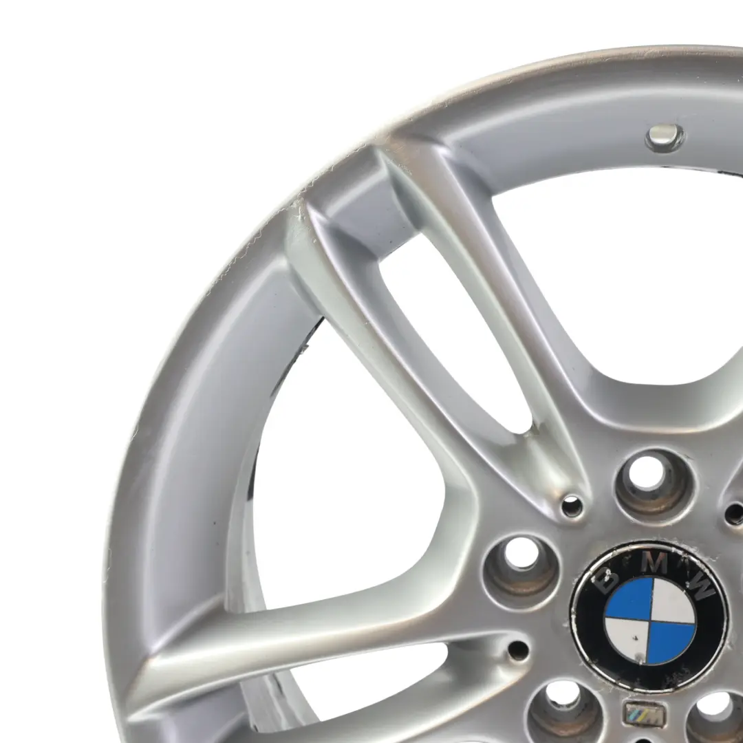 Front Alloy Wheel Rim 18" M Double Spoke 261 7,5J to BMW E81 E87 Silver with Part number 7891050 BMW E81 E87 Silver Front Alloy Wheel Rim 18" M Double Spoke 261 7,5J - SKU 7891050-1 - Part number 7891050