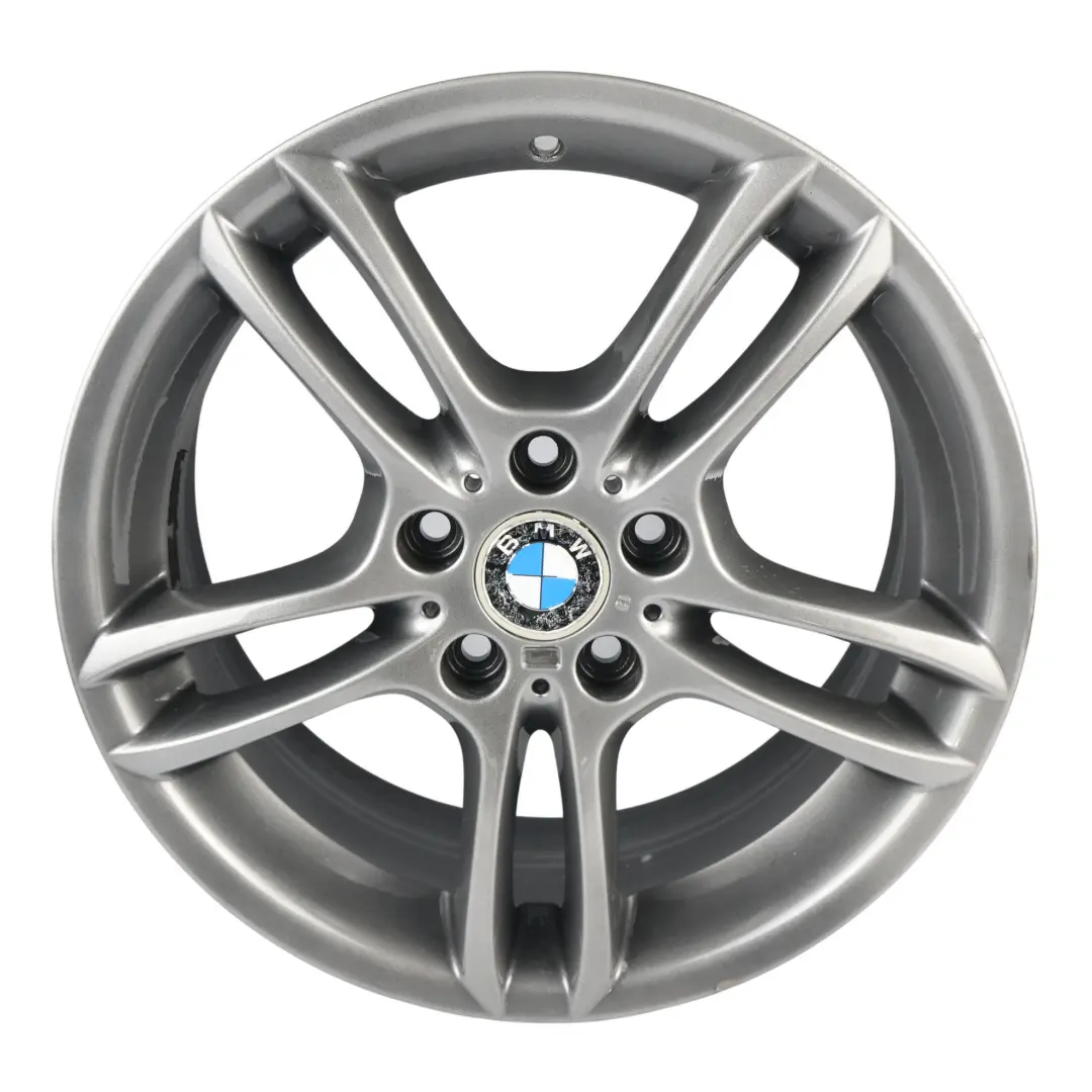 BMW E81 E87 Cerchio Anteriore Nero Lega 18" M Doppia Razza 261 7,5J - SKU 7891050-6 - Numero di parte 7891050
