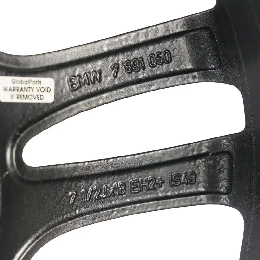 Felga Czarna Przednia 18" M Podwójne Szprychy 261 7,5J do BMW E81 E87 o numerze 7891050 BMW E81 E87 Felga Czarna Przednia 18" M Podwójne Szprychy 261 7,5J - SKU 7891050-6 - Numer Części 7891050