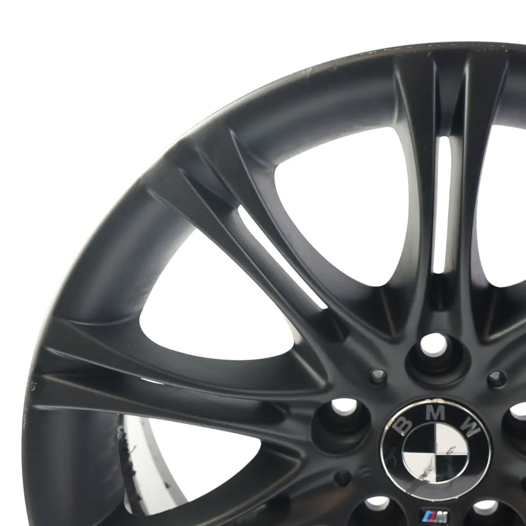 BMW E60 E61 Black Alloy Wheel Rim 18" 8J ET:20 M Double Spoke 135 - SKU 7905320-10 - Part number 7905320