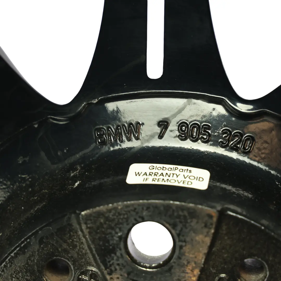 BMW E60 E61 Black Alloy Wheel Rim 18" 8J ET:20 M Double Spoke 135 - SKU 7905320-8 - Part number 7905320