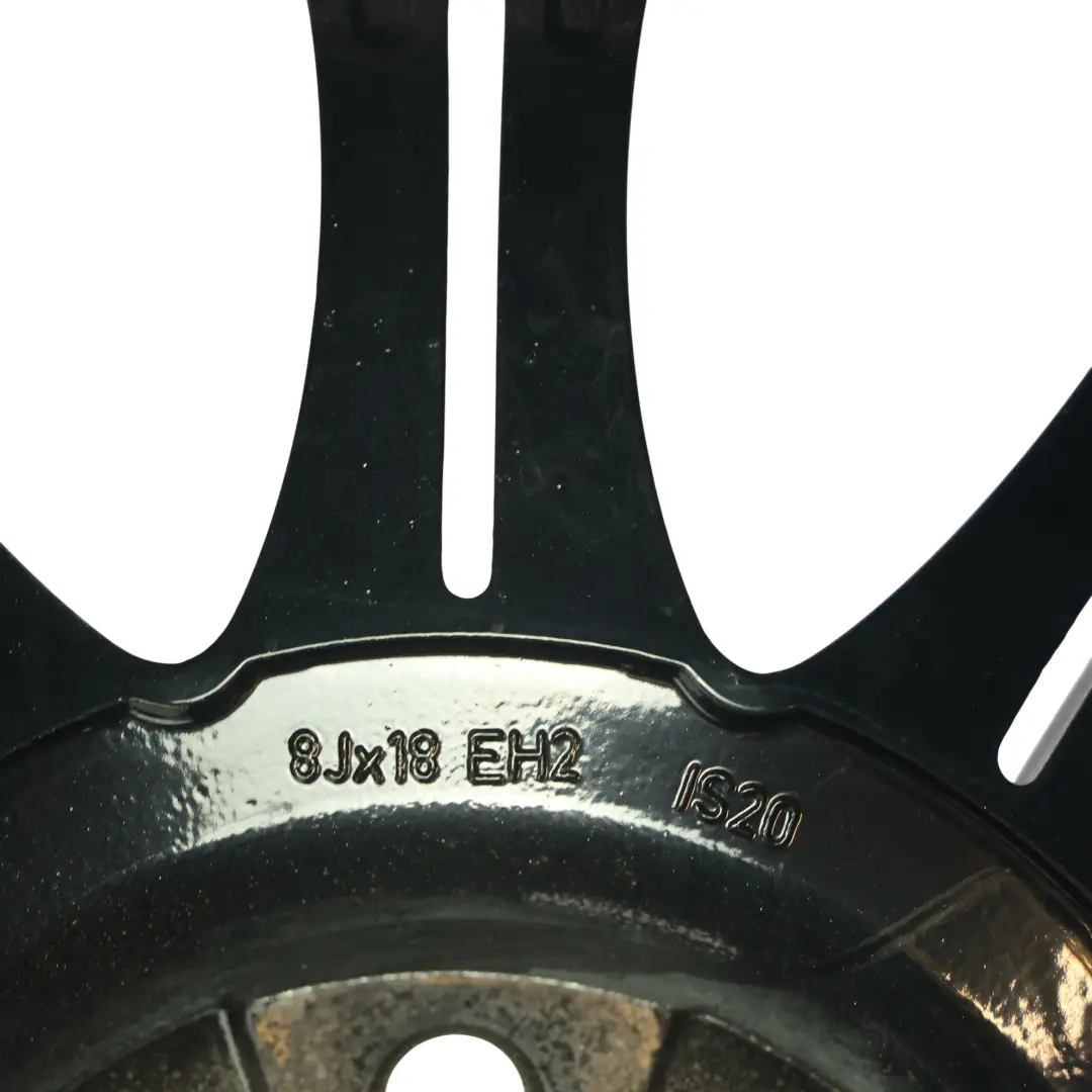 BMW E60 E61 Jante Alliage Noir 18" 8J ET:20 M Double Rayon 135 - SKU 7905320-9 - Numéro de pièce 7905320