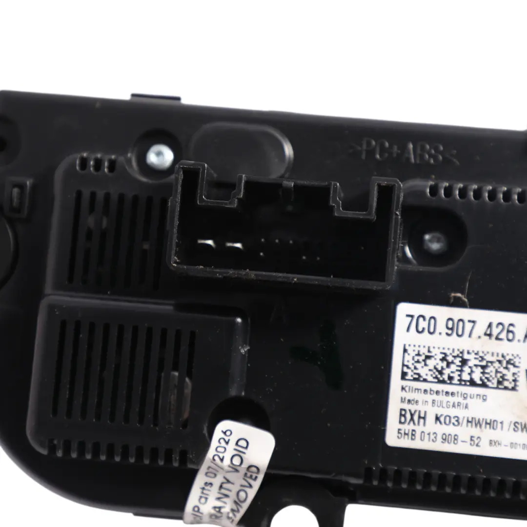 Volkswagen Crafter TR Climate Control Panel Heater A/C Switch - SKU 7C0907426AD - Part number 7C0907426AD
