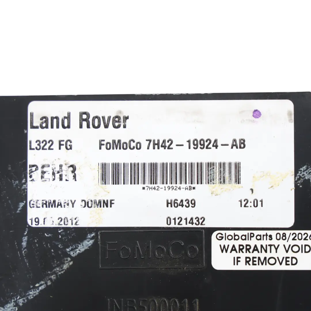 Tylna Dmuchawa Nagrzewnicy 4.4 448DT do Range Rover L322 o numerze 7H42-19924-AB Range Rover L322 Tylna Dmuchawa Nagrzewnicy 4.4 448DT - SKU 7H42-19924-AB - Numer Części 7H42-19924-AB