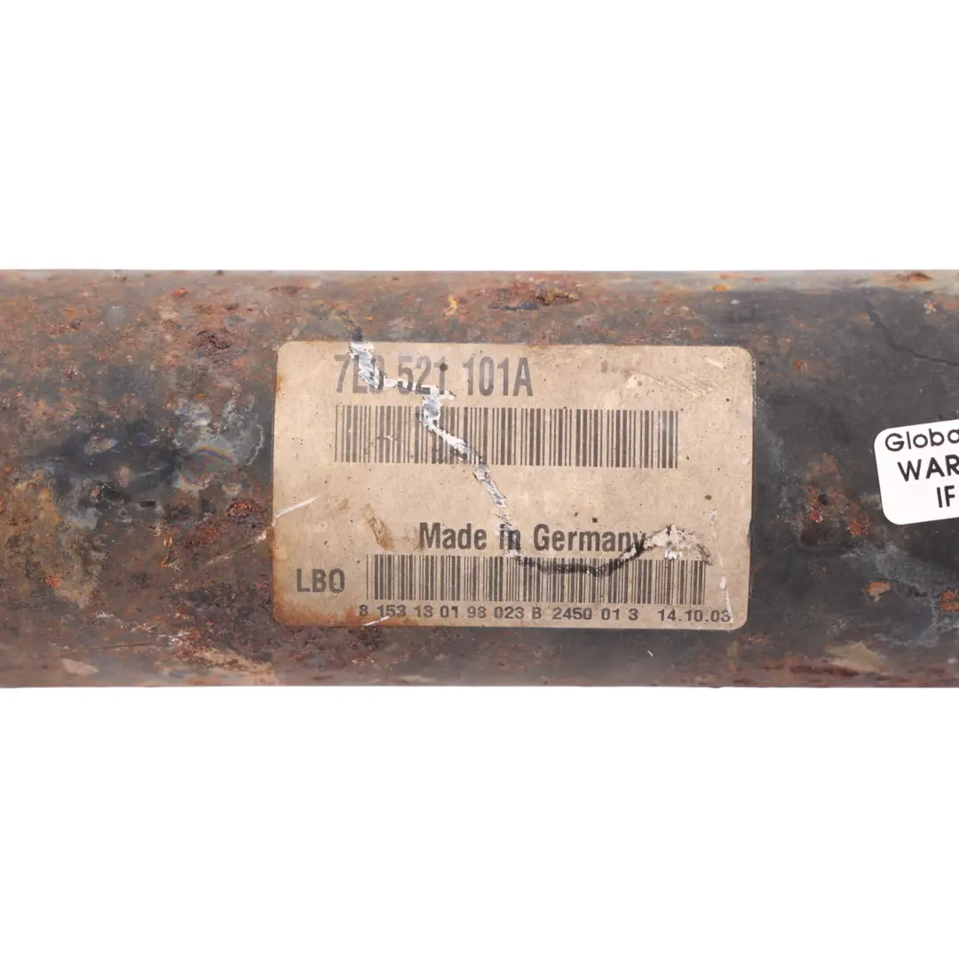 Porsche Cayenne 9PA Propshaft Prop Drive Shaft Front 3.2 4.5 Petrol - SKU 7L0521101A - Part number 7L0521101A