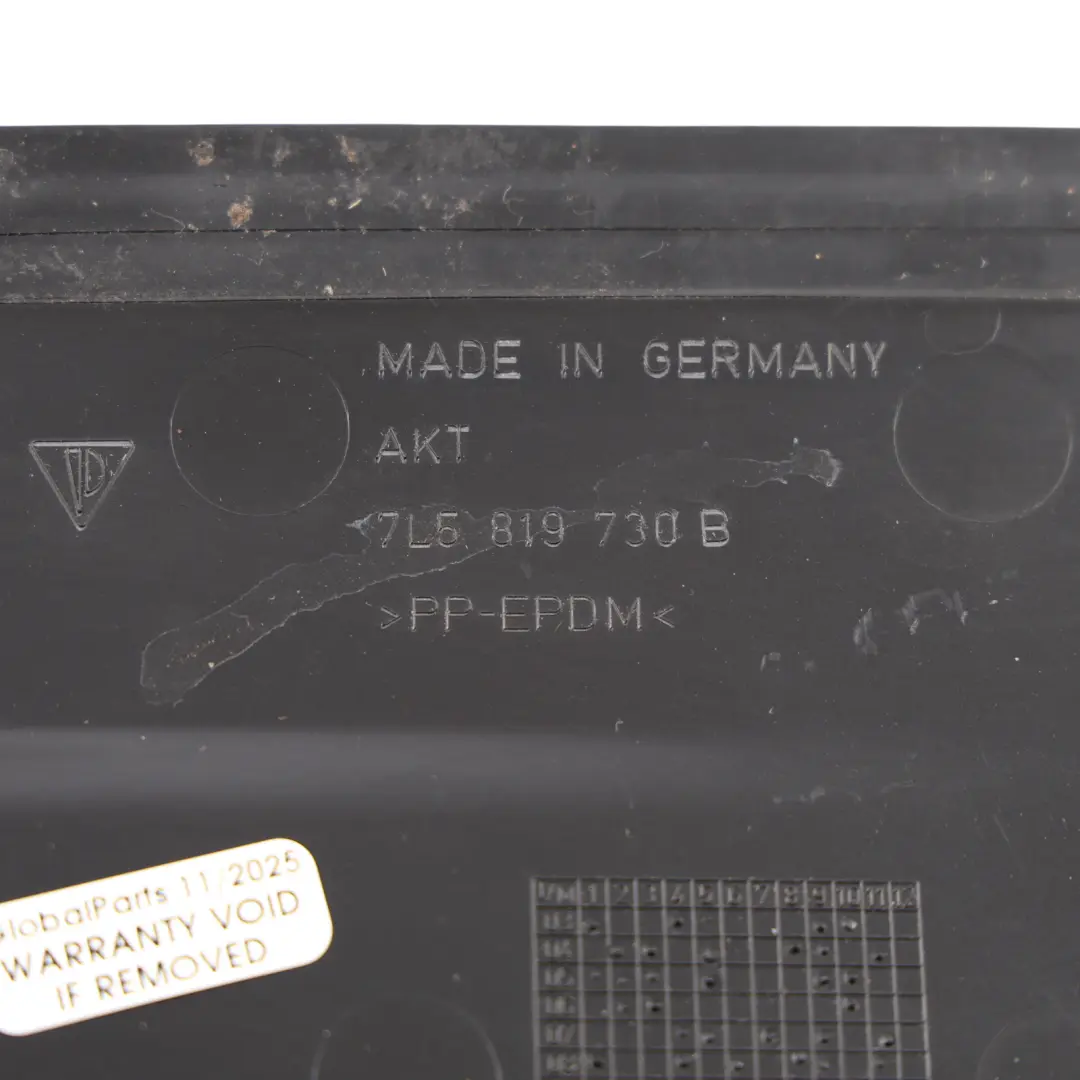 Porsche Cayenne 9PA Engine Bay Scuttle Cover Trim Panel Right O/S - SKU 7L5819730B - Part number 7L5819730B